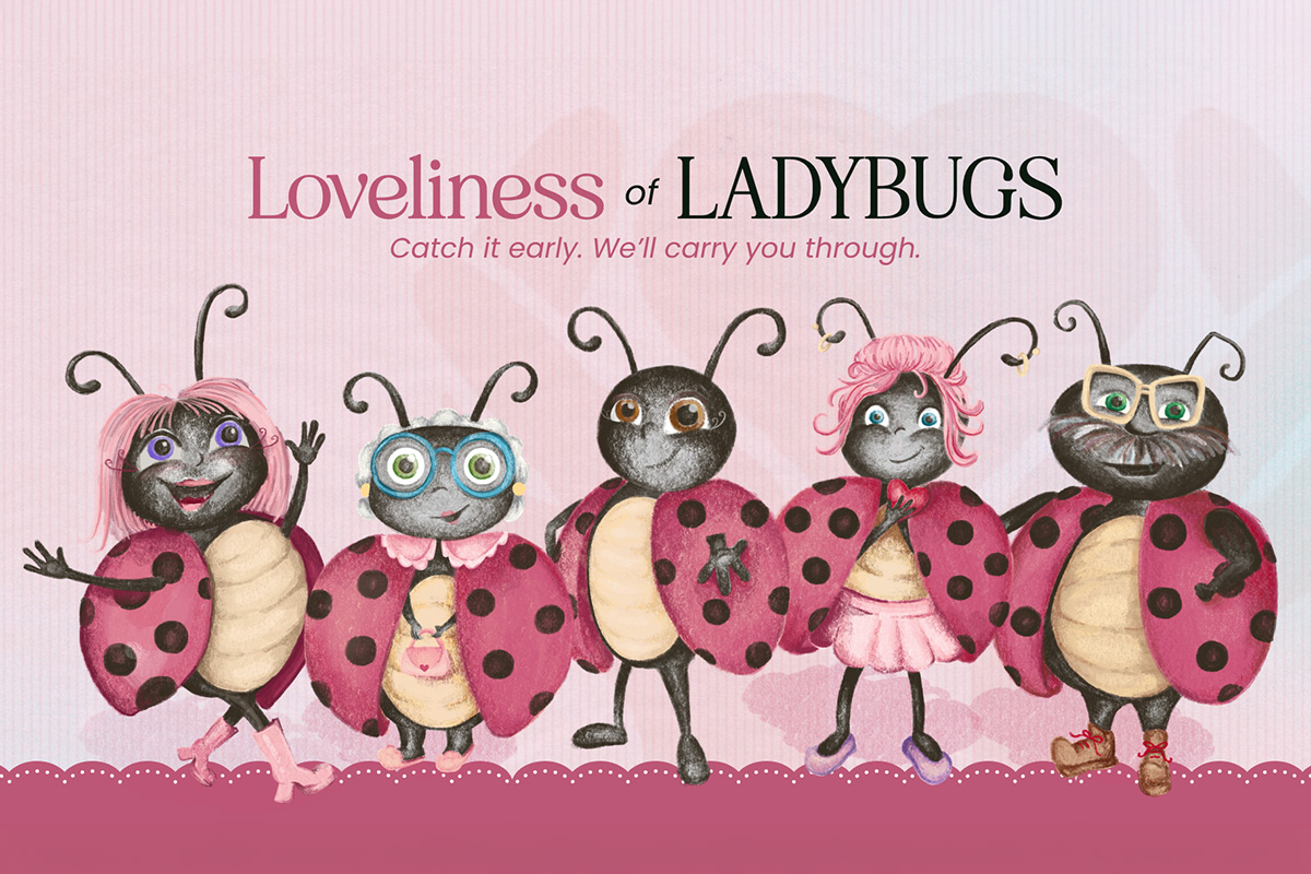 Ladybug illustrations of characters