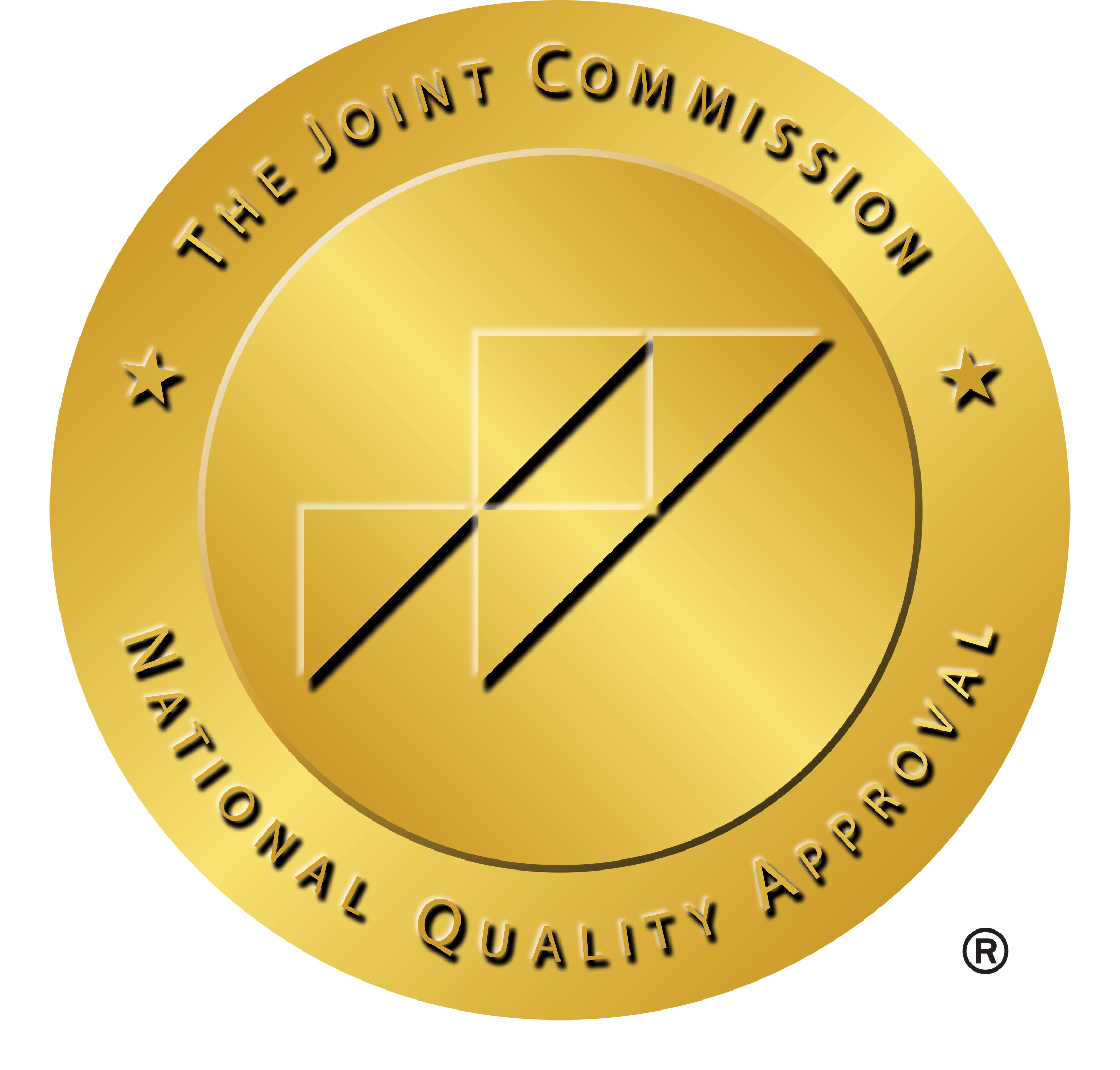 The Joint Commission’s Gold Seal of Approval®. Text on the seal reads "The Joint Commission National Quality Approval."