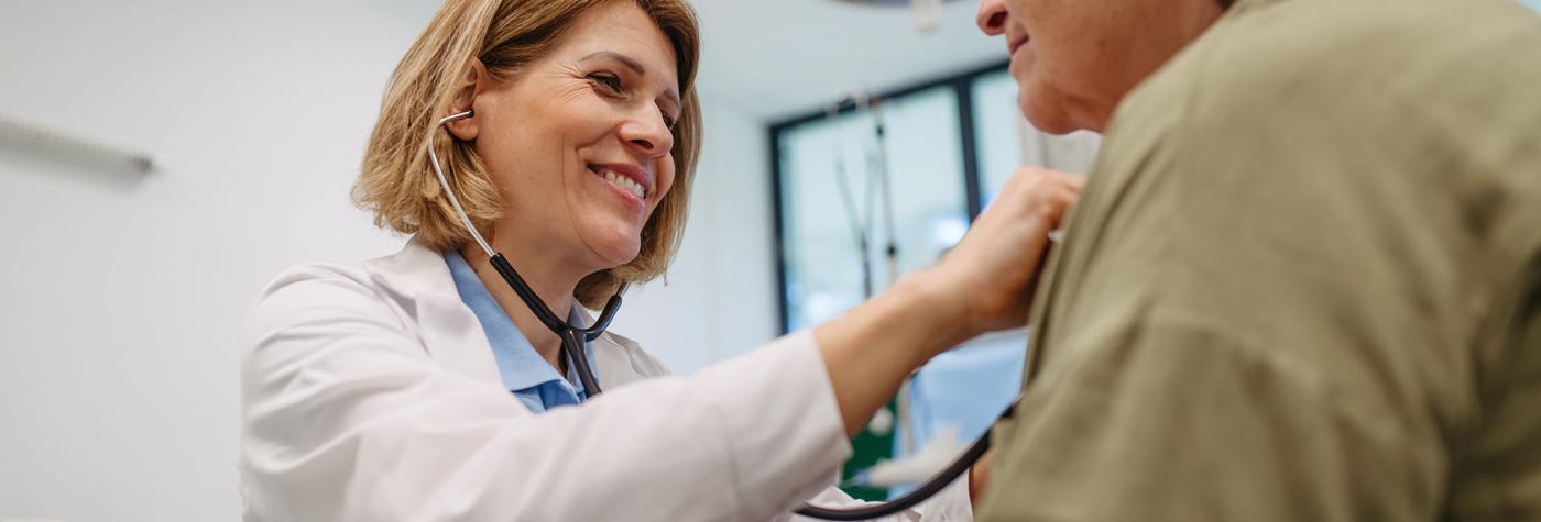 Female primary care provider elderly female patient