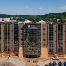 Aerial view of exterior of UK King's Daughters Patient Tower 2